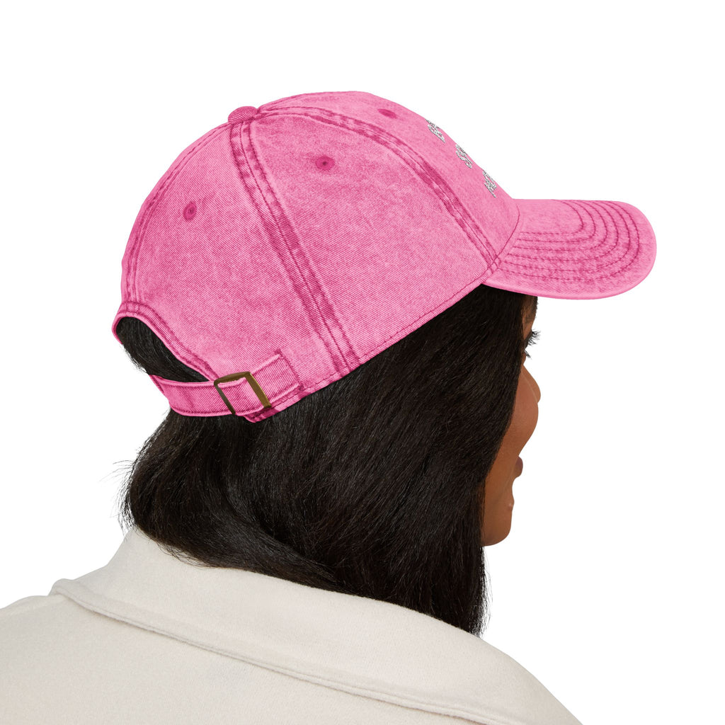 Vintage Embroidered Cap — "Bad Ass Special Needs Mom" Red