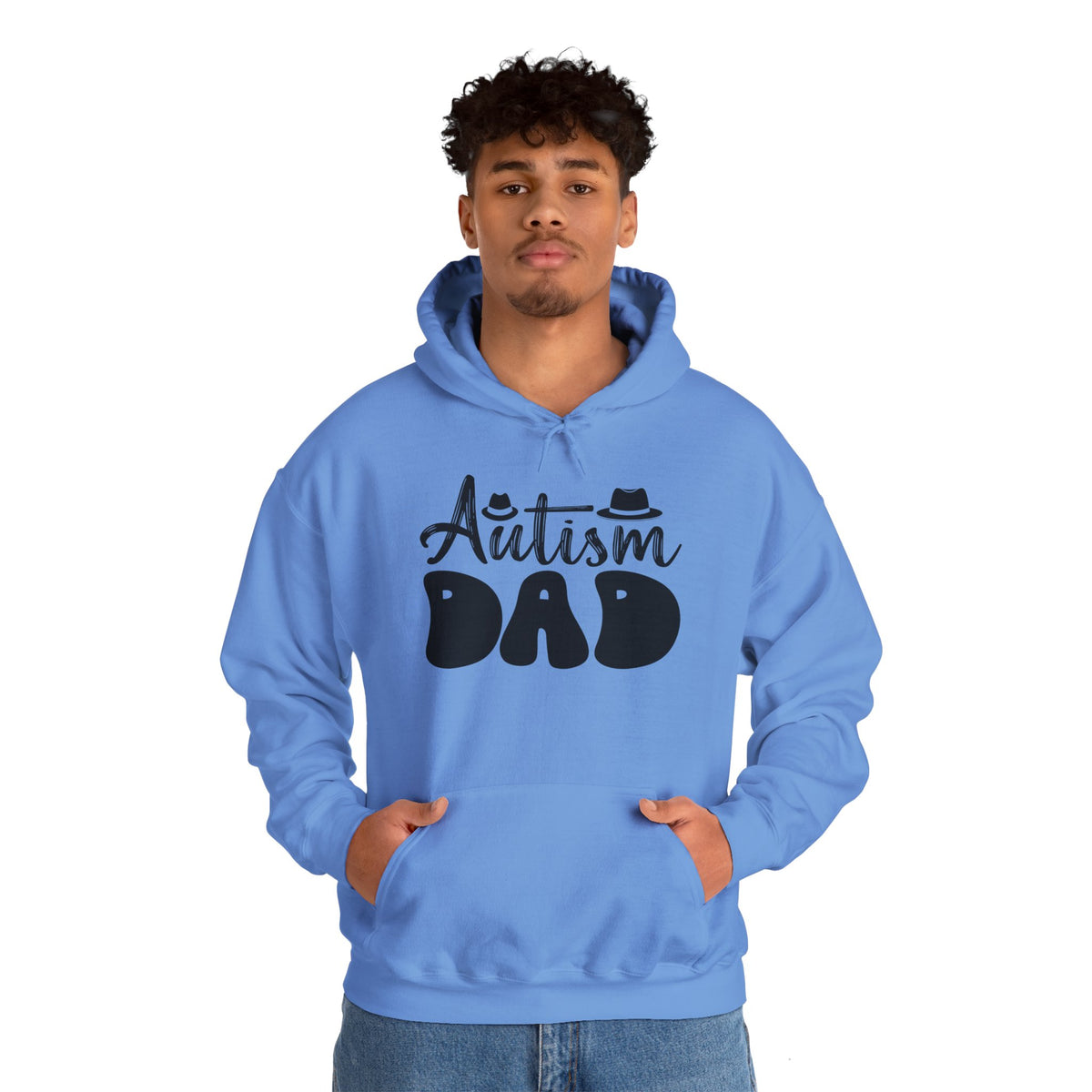 Autism Dad Unisex Heavy Blend™ Hoodie - Comfortable & Supportive Sweatshirt for Fathers