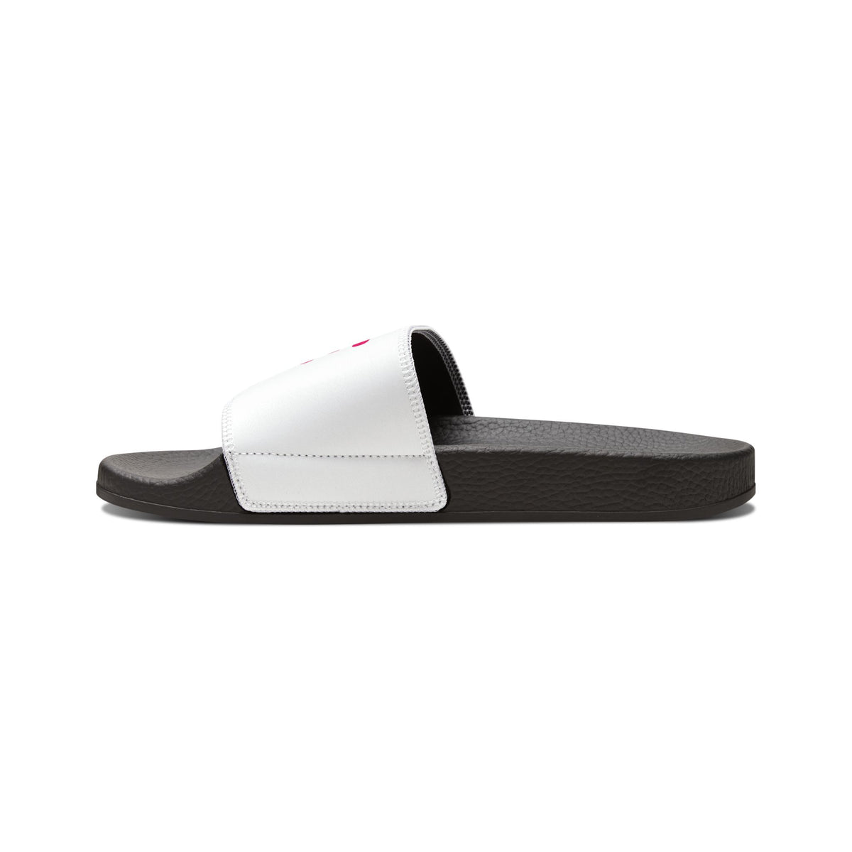 Youth Slide Sandals — "BE KIND" White Slides with Removable Strap