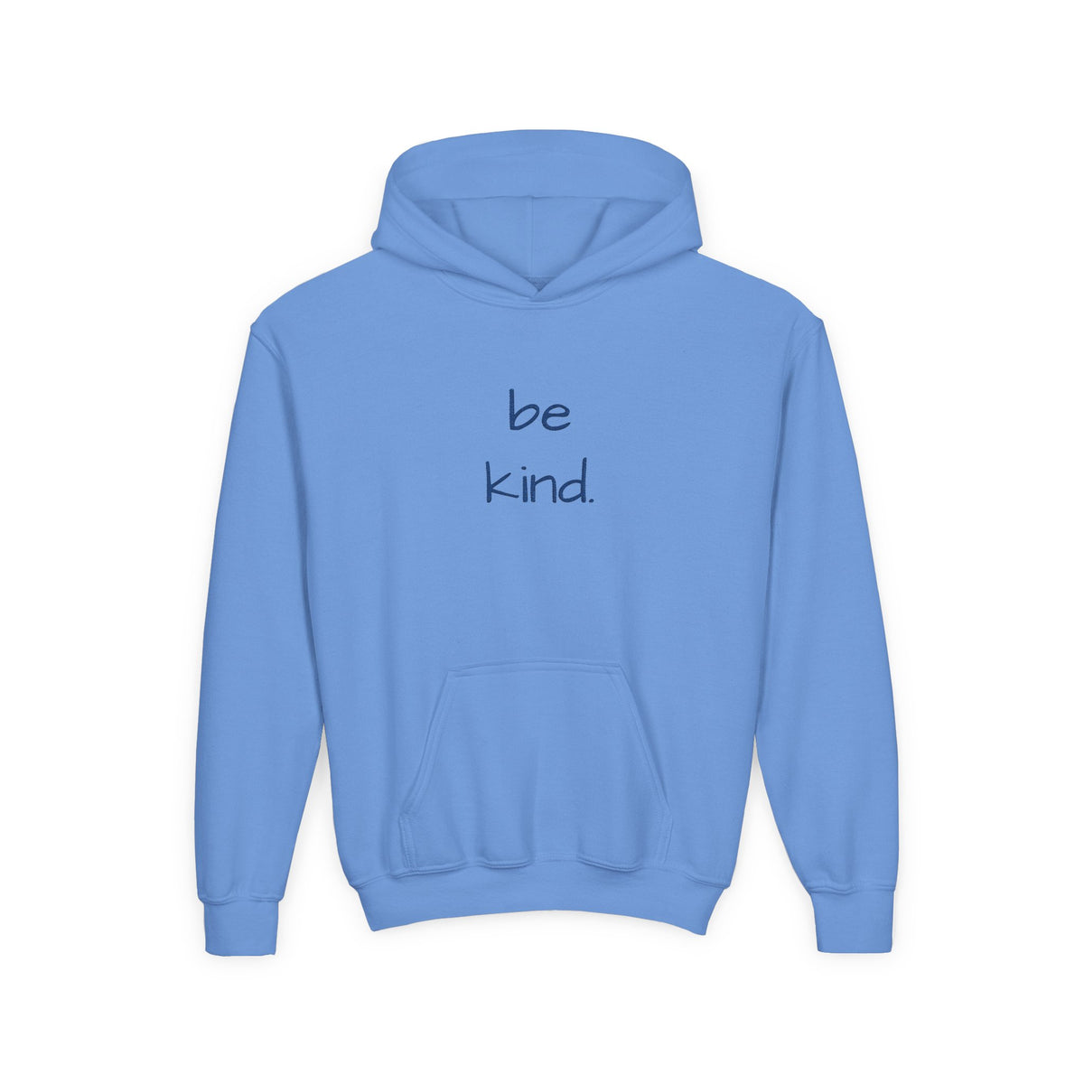 Be Kind Youth Hoodie — Minimal Positive Message Kids Sweatshirt