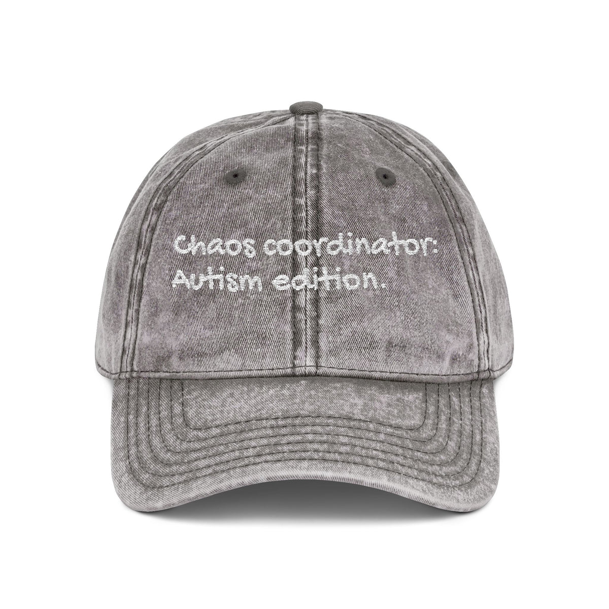 Vintage Cap — "Chaos Coordinator Autism Edition" Embroidered Hat