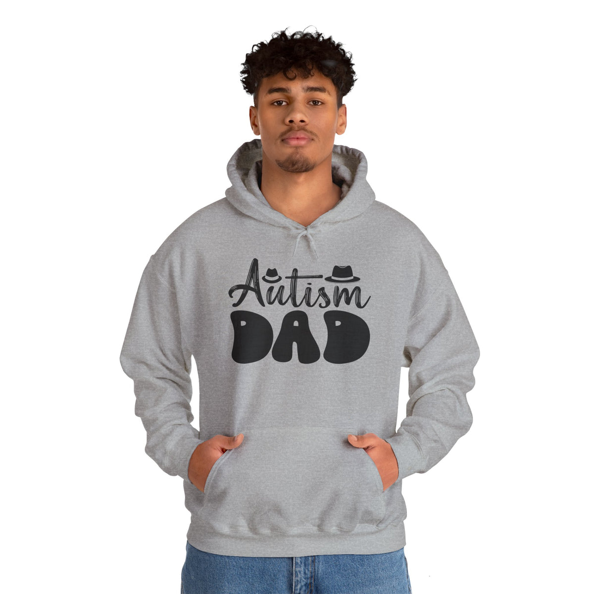 Autism Dad Unisex Heavy Blend™ Hoodie - Comfortable & Supportive Sweatshirt for Fathers