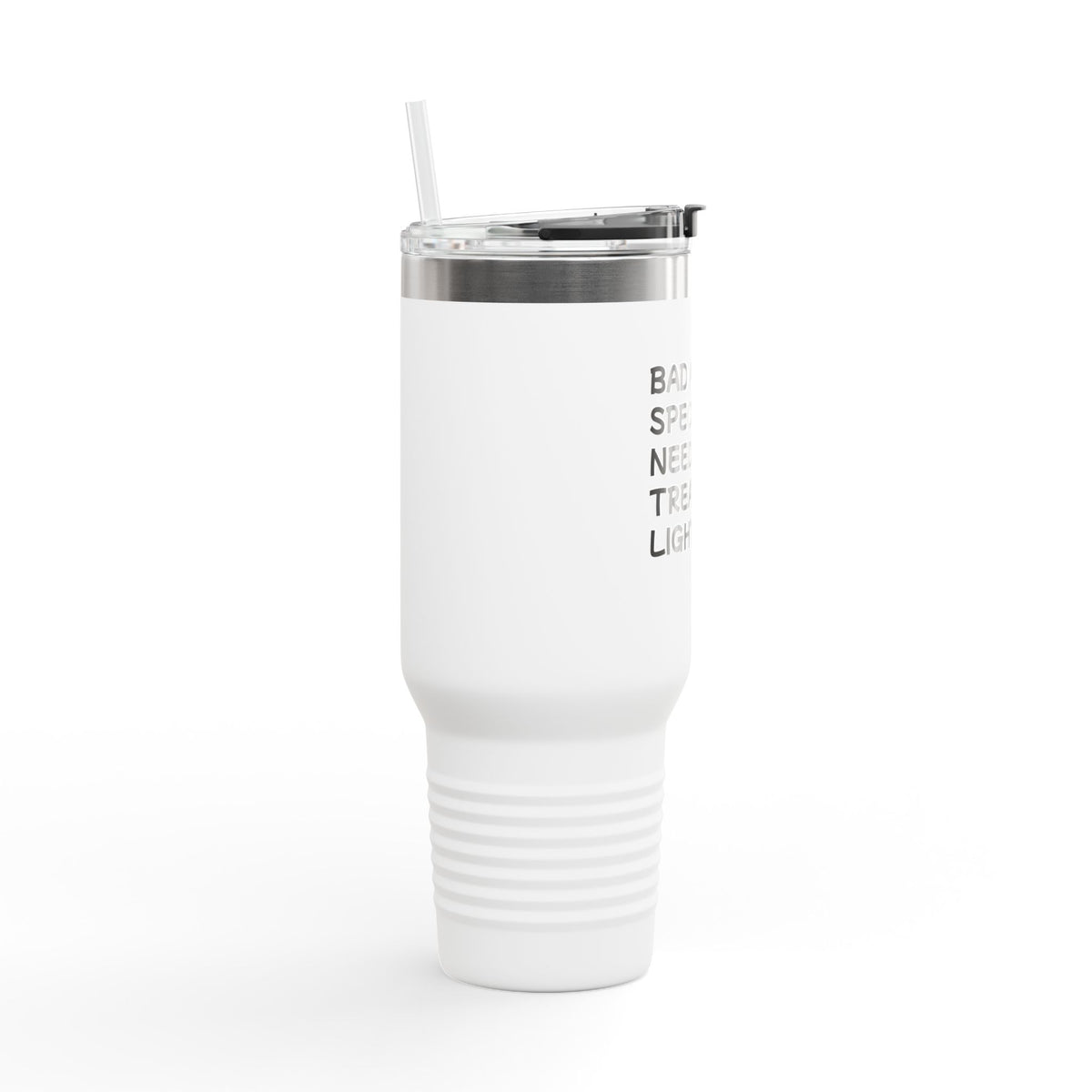 40oz Insulated Travel Mug — "Bad Ass Special Needs Mom" Tumbler