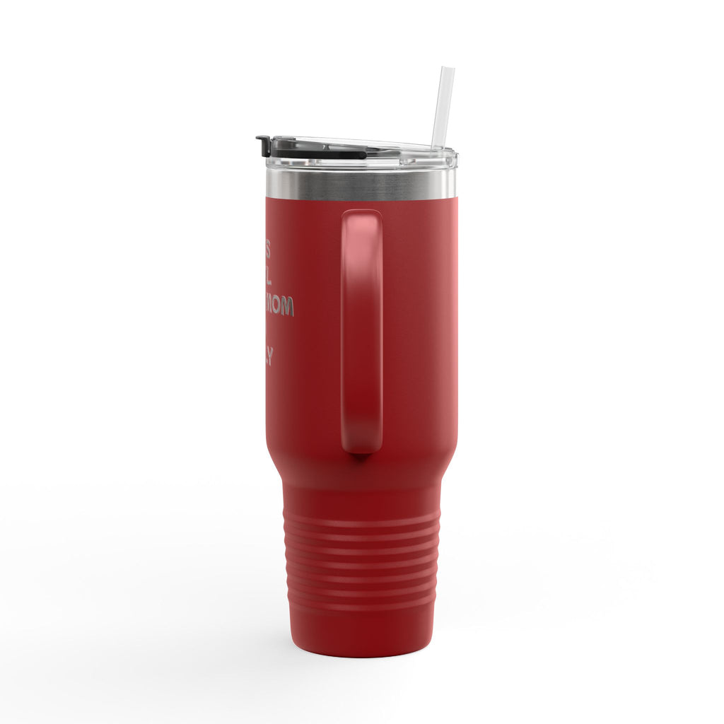 40oz Insulated Travel Mug — "Bad Ass Special Needs Mom" Tumbler