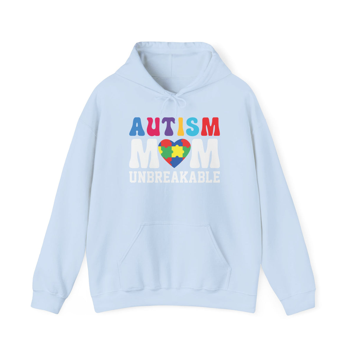 Autism Awareness Hoodie - Unisex Heavy Blend™ Sweatshirt with Heart Design