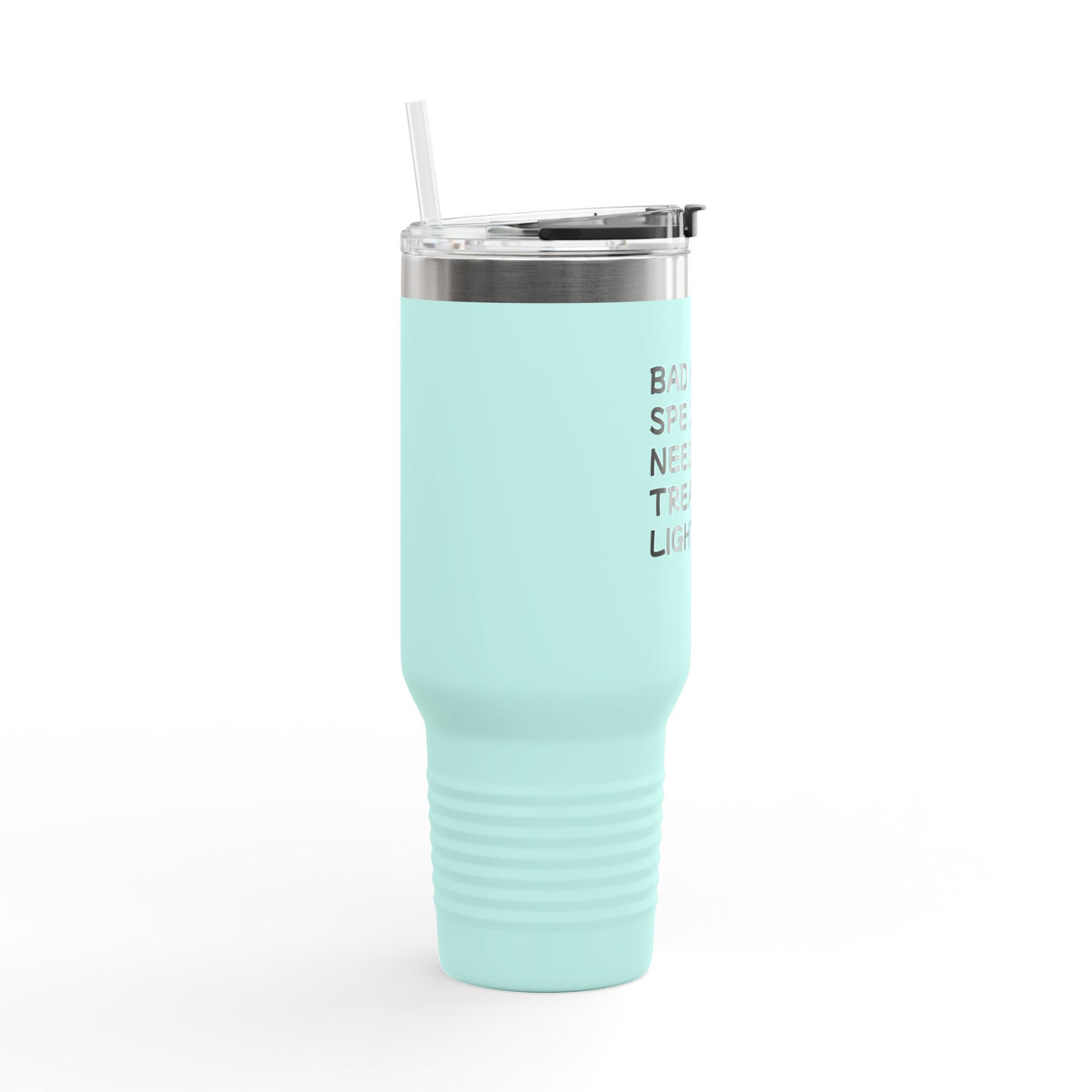40oz Insulated Travel Mug — "Bad Ass Special Needs Mom" Tumbler