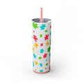 Autism Puzzle Pieces Tumbler with Straw, 20oz