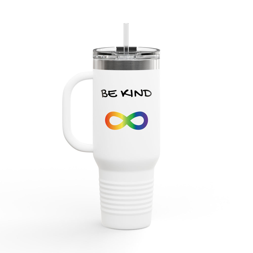 Be Kind Rainbow Infinity 40oz Insulated Travel Mug