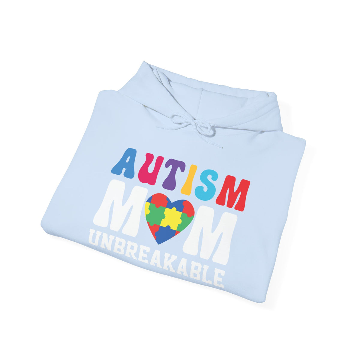 Autism Awareness Hoodie - Unisex Heavy Blend™ Sweatshirt with Heart Design