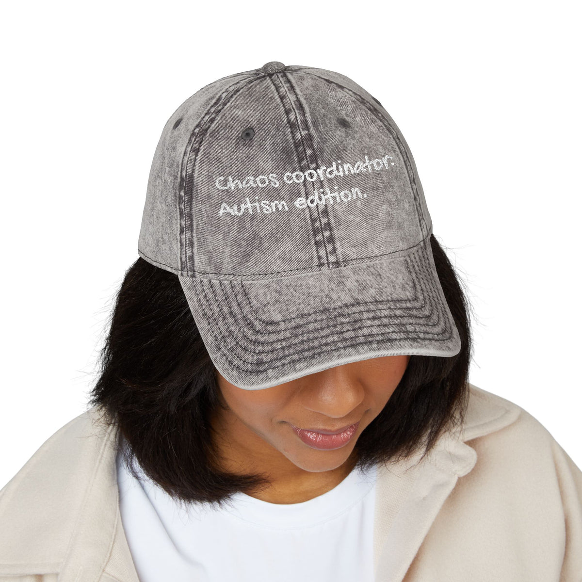 Vintage Cap — "Chaos Coordinator Autism Edition" Embroidered Hat