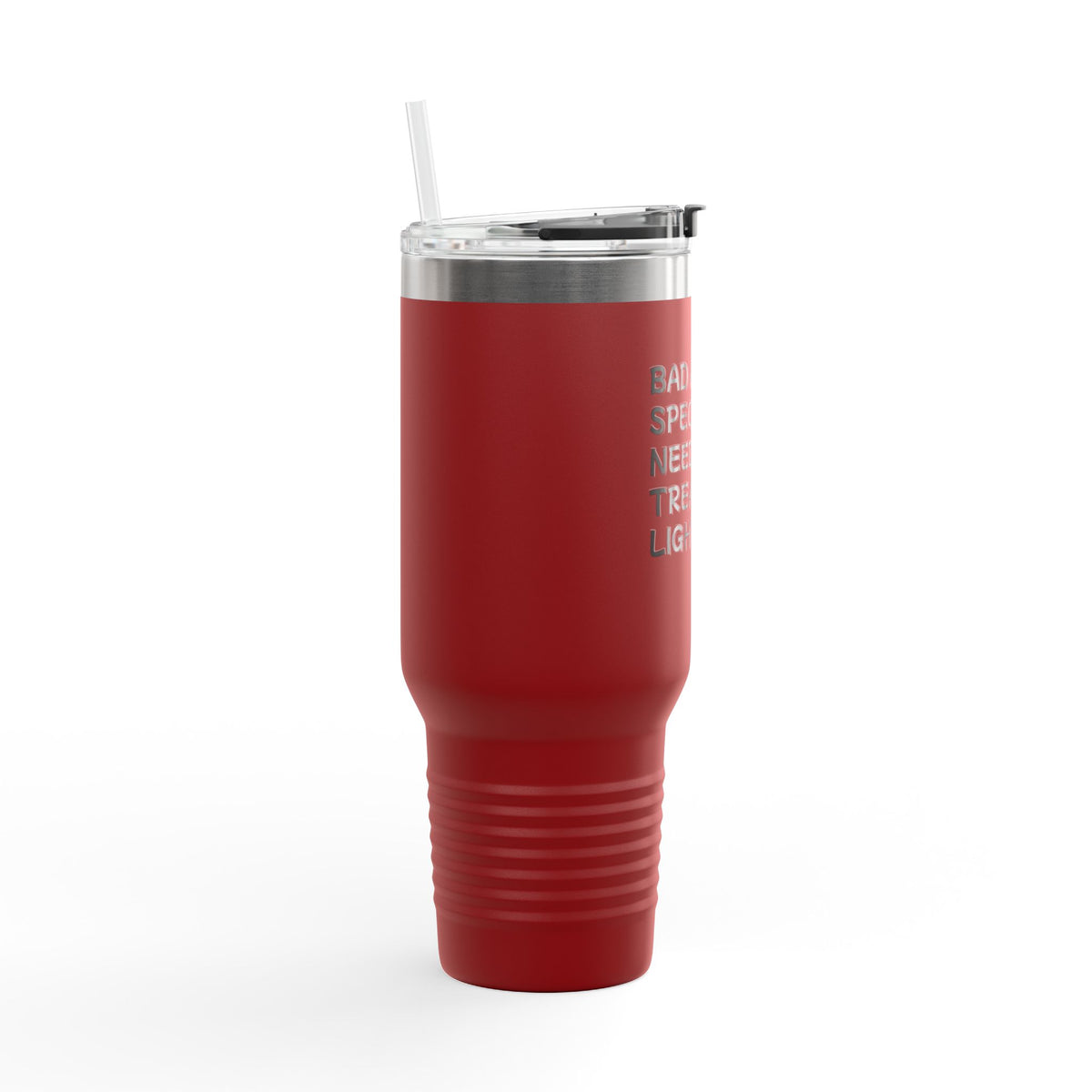 40oz Insulated Travel Mug — "Bad Ass Special Needs Mom" Tumbler