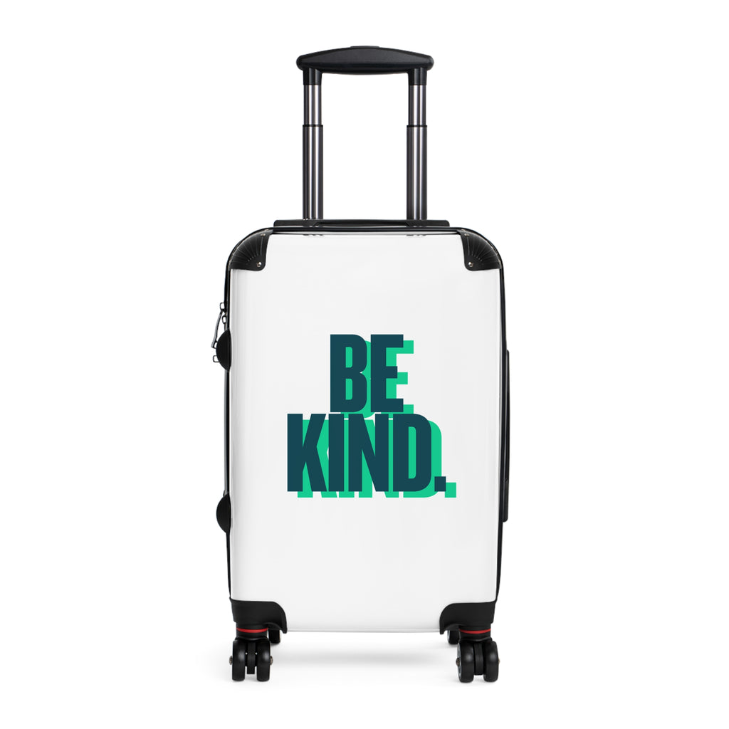 Suitcase — 'BE KIND.' Carry-On Luggage with Positive Message, Travel-Friendly Spinner