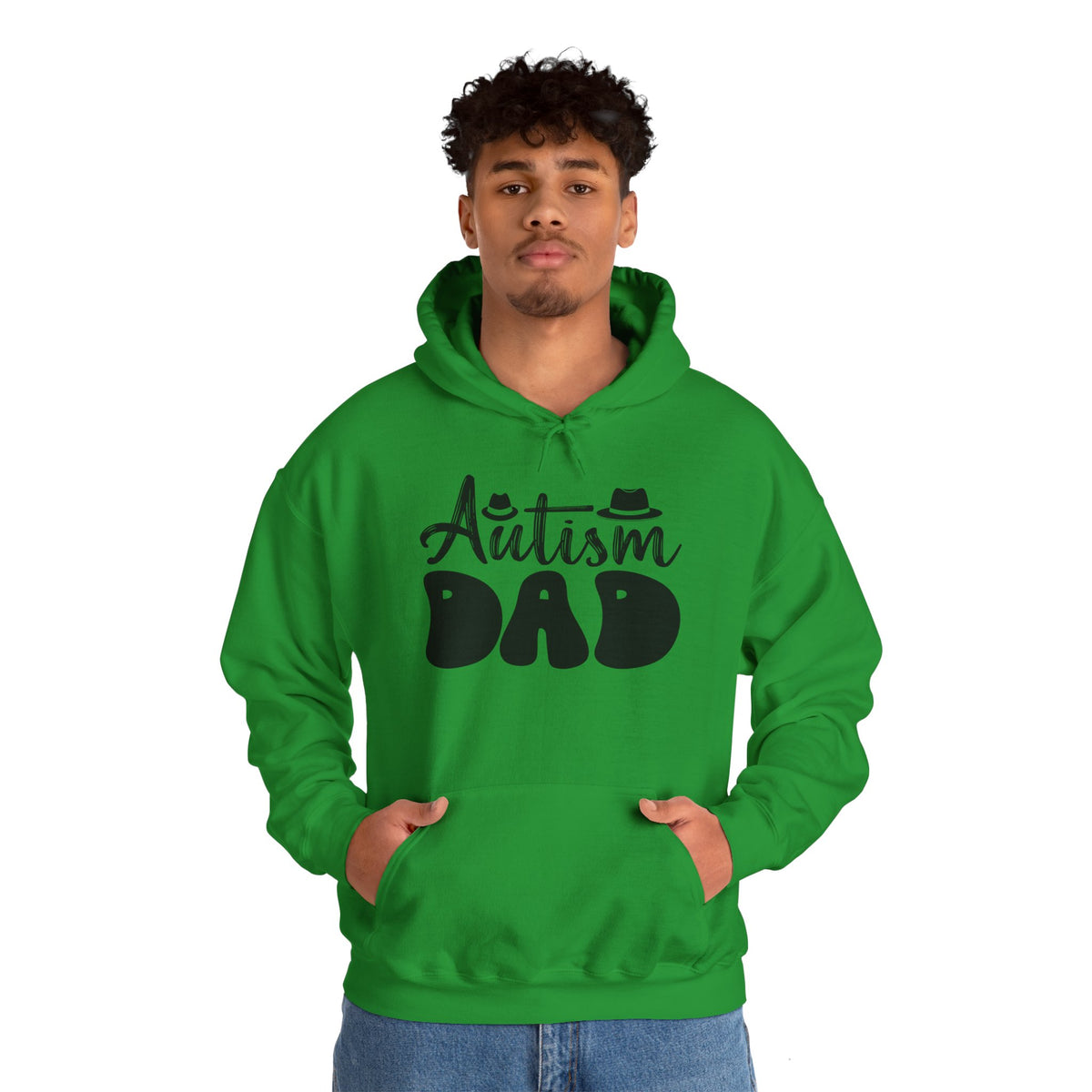Autism Dad Unisex Heavy Blend™ Hoodie - Comfortable & Supportive Sweatshirt for Fathers