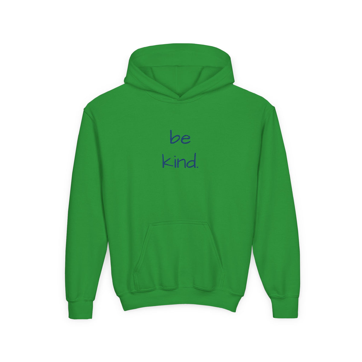Be Kind Youth Hoodie — Minimal Positive Message Kids Sweatshirt