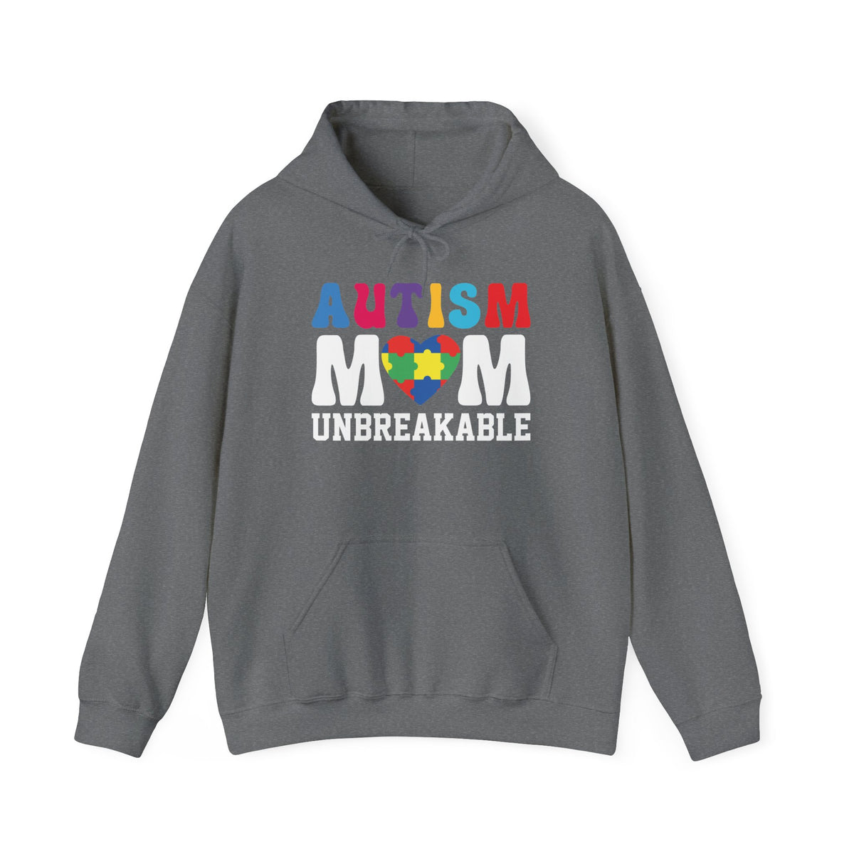 Autism Awareness Hoodie - Unisex Heavy Blend™ Sweatshirt with Heart Design