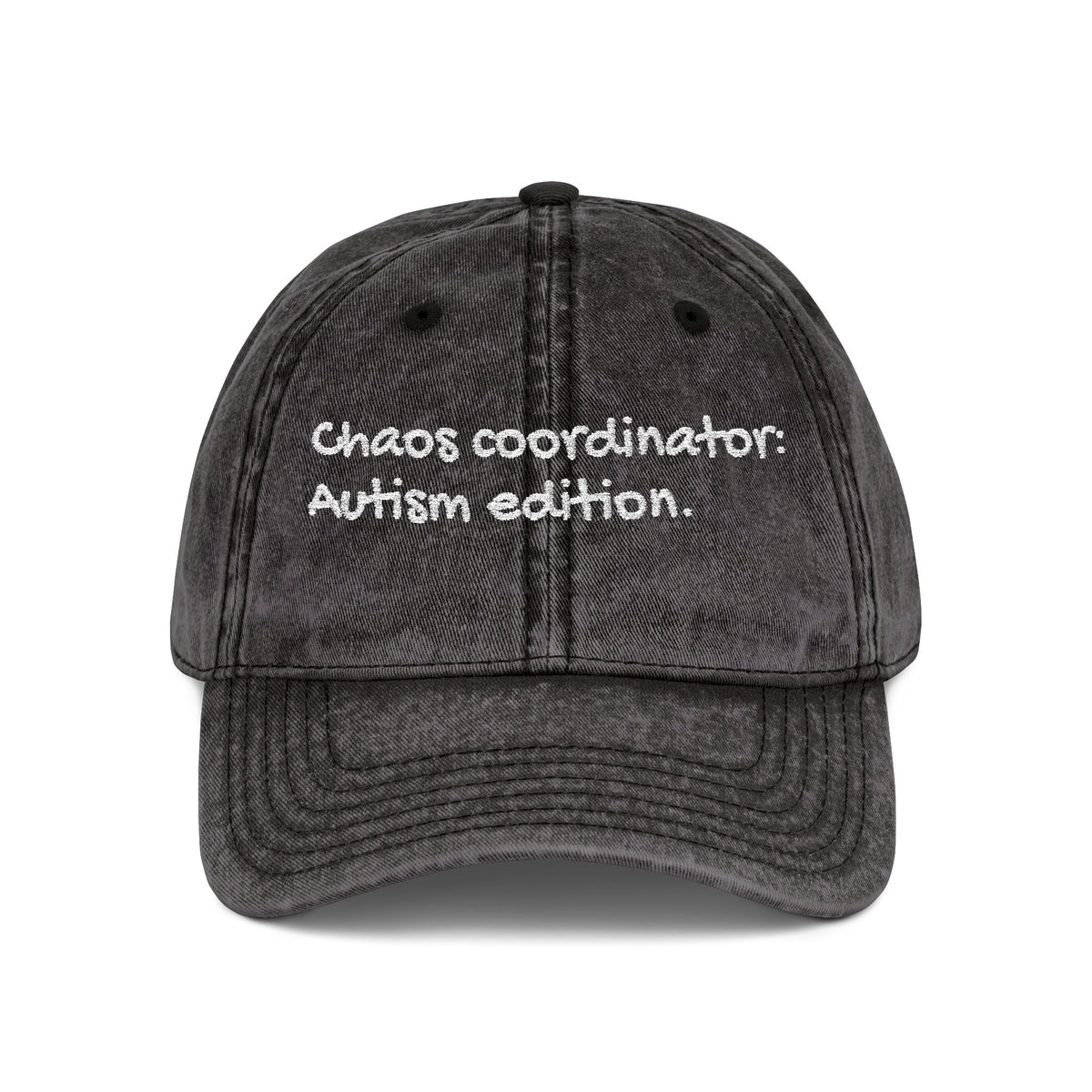 Vintage Cap — "Chaos Coordinator Autism Edition" Embroidered Hat