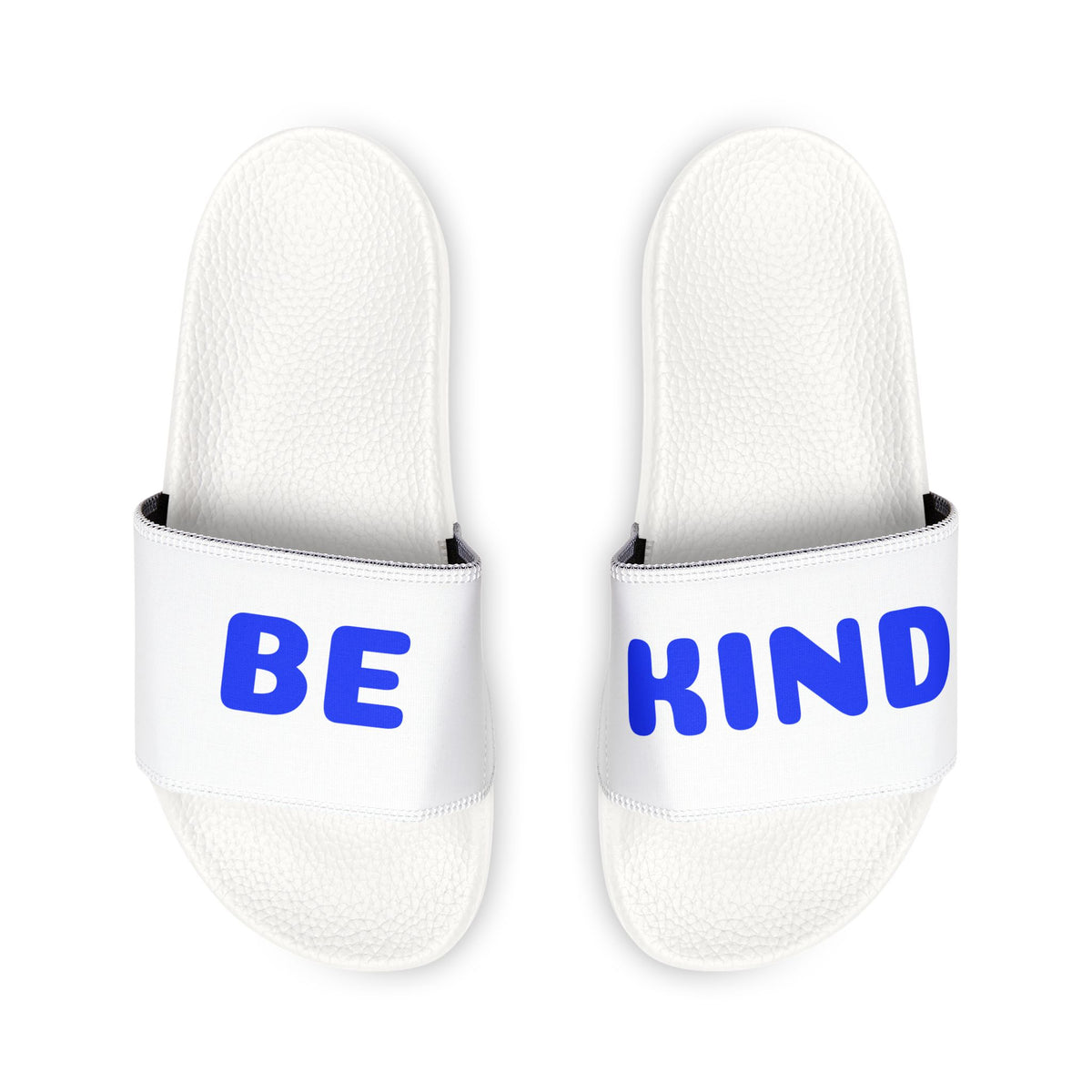 BE KIND Youth Slide Sandals — Removable Strap Casual Pool & Beach Footwear