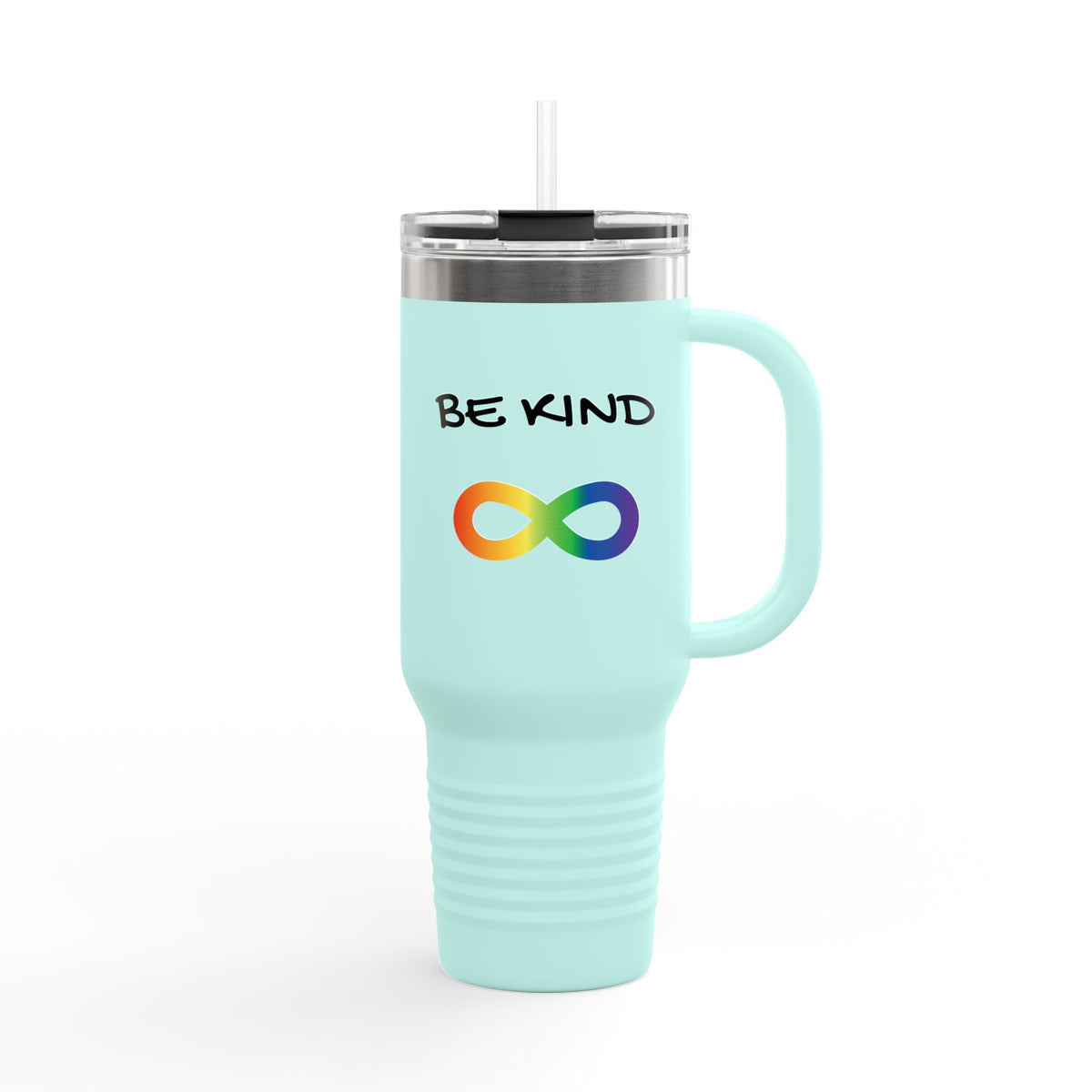 Be Kind Rainbow Infinity 40oz Insulated Travel Mug