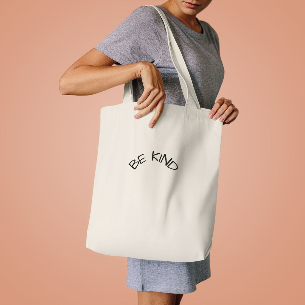 Be Kind Cotton Tote Bag – Minimalist Eco-Friendly Market Tote