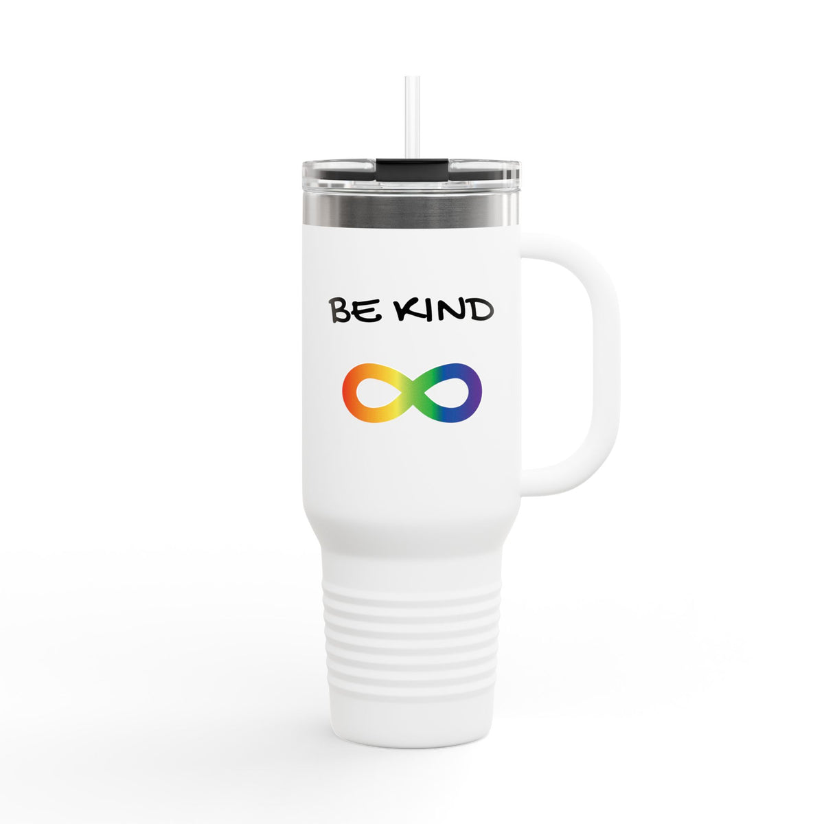 Be Kind Rainbow Infinity 40oz Insulated Travel Mug