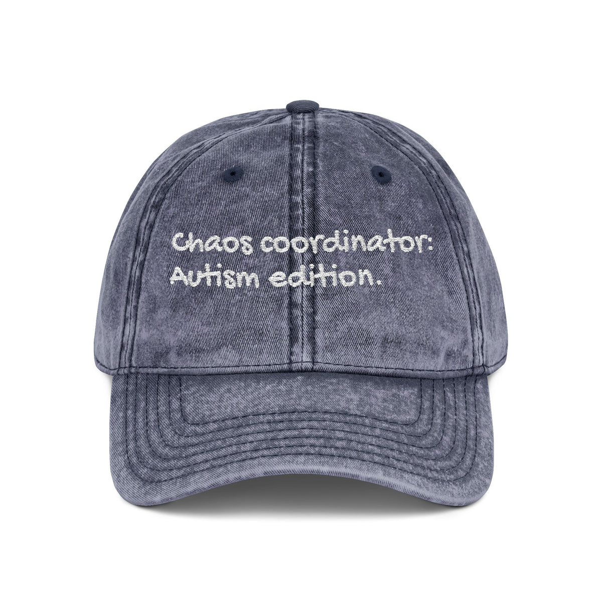 Vintage Cap — "Chaos Coordinator Autism Edition" Embroidered Hat