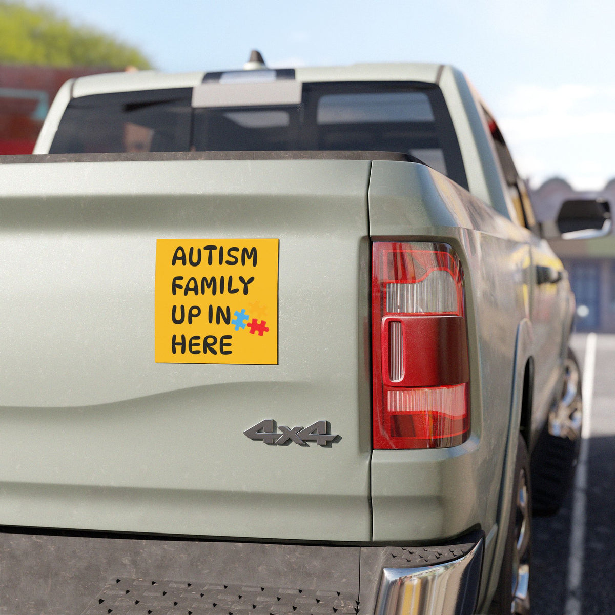 Autism Family Car Magnet - Positive Vibe for Supportive Parenting