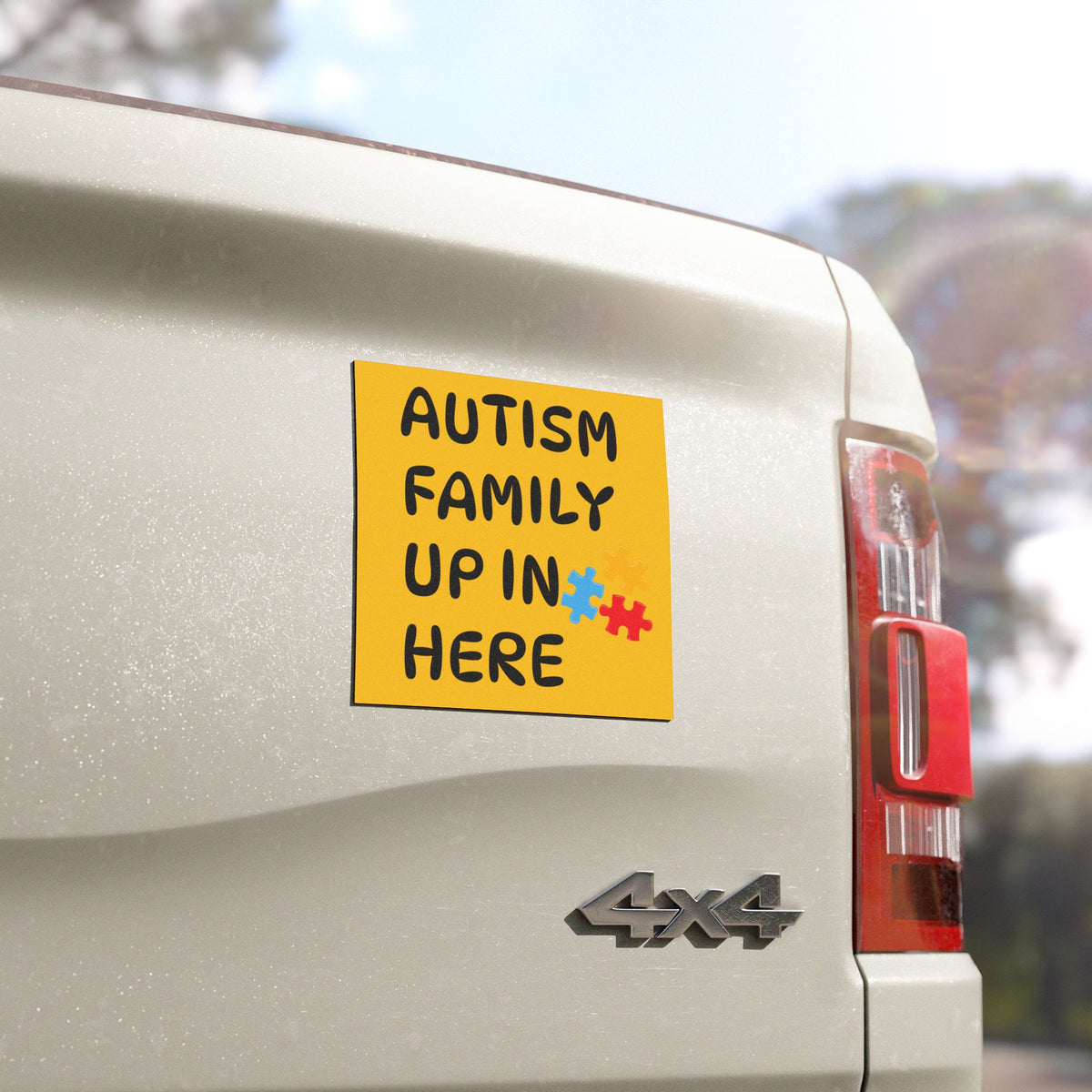 Autism Family Car Magnet - Positive Vibe for Supportive Parenting