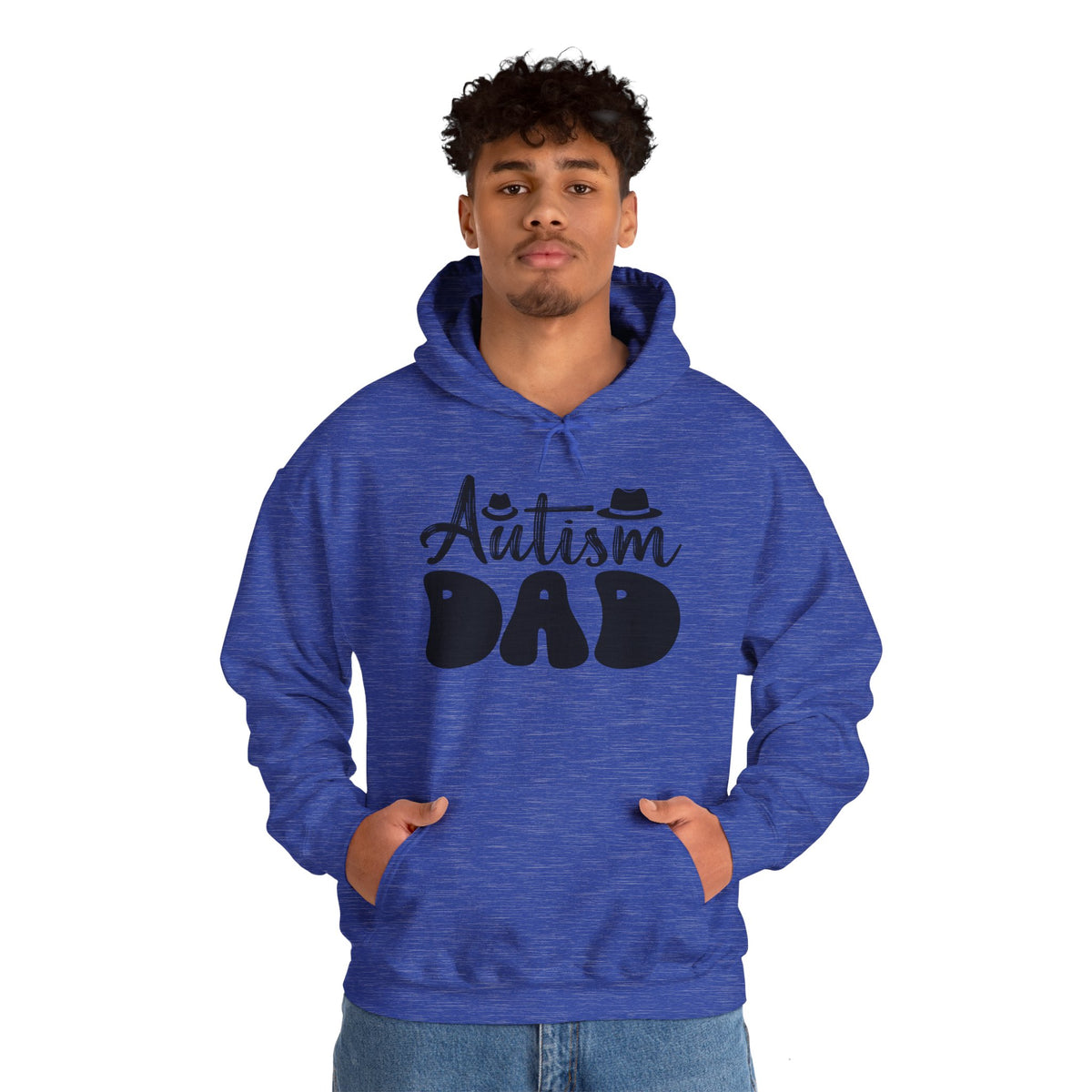 Autism Dad Unisex Heavy Blend™ Hoodie - Comfortable & Supportive Sweatshirt for Fathers